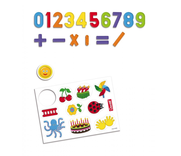 Quercetti Tablica magnetyczna cyfry+kształty 65 el. - 417583 - zdjęcie 4
